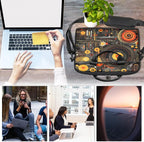 Laptop Shoulder Bag for Women Men, Waterproof Computer Case Messenger Bag Briefcase for Business Office Travel