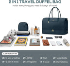 Travel Weekender Bags for Women - Duffle Bag Women with Shoe Compartment Carry On Overnight Bag with Toiletry Bag Duffel Bags with Wet Pocket for Gym Hospital Bags for Labor and Delivery Peacock Blue