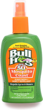 Bullfrog Mosquito Coast Bug Spray Insect Repellent + Sunscreen SPF 50, Pump Spray 4.7 Fl Oz