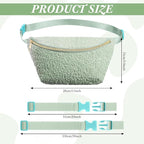 Amylove 9 Pieces Fanny Packs Nylon Waist Bag Zipper Travel Running Bag with Adjustable Strap for Women Men(Plush,Light Color)