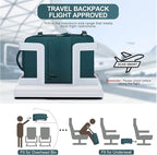 coofay Extra Large Backpack For Traveling On Airplane Carry On Backpack Flight Approved Personal Item Travel Backpack For Women Men Airline Approved Gym Bag With Shoe Compartment Weekender Hiking Bag