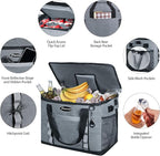 Maelstrom Collapsible Soft Cooler Bag,35/55/75 Cans Beach Cooler with Flip Top Lid, Ice Chest, Leakproof & Portable for Beach, Camping, Road Trips & Grocery Shopping
