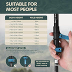 GPTCAMP Walking Sticks,Trekking Poles Collapsible Hiking Poles,Lightweight Folding Travel Walking Pole for Men Women,2pc Adjustable Hiking Stick with EVA Foam Grips for Backpacking
