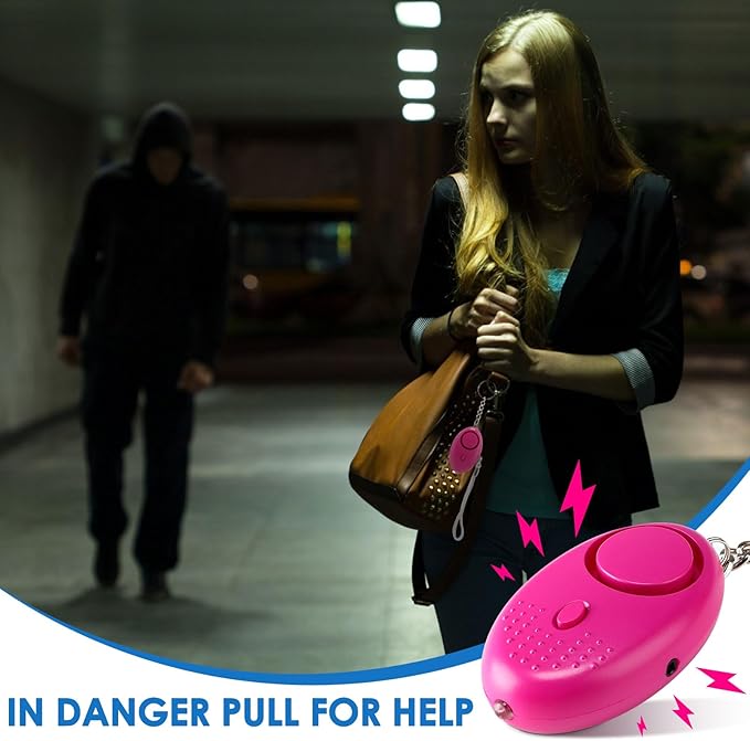Kanayu 76 Pcs Personal Alarm Bulk 130DB Safe Sound Emergency Safety Self Defense Security Alert Keychain with Led Light Personal Protection Alarm for Women Girls Kids Elderly (Mixed Colors)