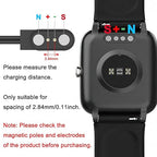 Vancle 2 Pack VeryFit Smartwatch Charger Cable, Magnetic USB Charging Cable for Veryfit Smart Watch ID205L, ID205U, IDW28, ID207, IDW13, IDW15, IDW19, ID208 Plus, ID208BT, ID206 and More