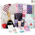 Valentines Bath and Body Advent Calendar, Wedding Gift of Thank you, Teen girls Happy Birthday Gifts for Women Mom -Luxury Spa advent calendar Spa Gifts for Women, Birthday Bridal Shower