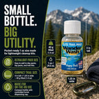 Elite Trail Magic- Wander Wash Biodegradable Castile Camp Soap – Ultralight 1 oz Concentrated Liquid Soap for Camping- Dish Wash Station-Travel & Backpacking – All Purpose, Unscented