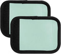 DOMIKING Light Green Luggage Handle Wrap Soft Luggage Identifiers for Suitcase Grip Tags for Travel Bag Luggage Suitcase Handle Covers Travel Accessories, 2 Pack