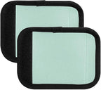 DOMIKING Light Green Luggage Handle Wrap Soft Luggage Identifiers for Suitcase Grip Tags for Travel Bag Luggage Suitcase Handle Covers Travel Accessories, 2 Pack