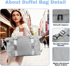 Weekender Duffel Bags for Women， Travel Totes Bag for Airplane Essentials, Overnight Bags for Women with Trolley Sleeve, Large Carry On Hospital Bag for Labor and Delivery, Sport, Gym