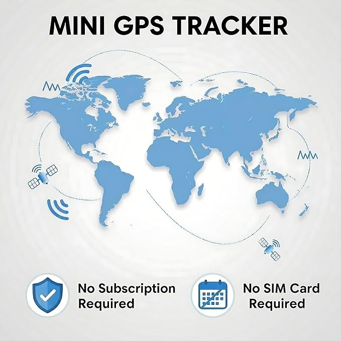 2 Pack GPS Tracker for Vehicles with Magnetic Case Work with Apple Find My(iOS Only) Waterproof Global Real-Time Location Tracking Hidden Car Device Bluetooth Finder No Fee or Subscription Required