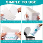 OUMEE 800ML Emergency Disposable Urinal Bags, 8/12/20/23/28 Pcs Camping Pee Bags Unisex Urine Bag Vomit Bag for Travel Traffic Jam Portable Toilet Bag for Men Women