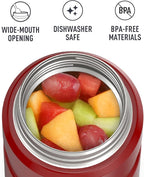 THERMOS Stainless King Vacuum-Insulated Food Jar, 24 Ounce, Rustic Red (Pack of 4)