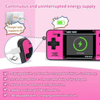 Handheld Game for Kids -Preloaded 220 Retro Video Games, Portable Gaming Player with Rechargeable Battery 3.0" LCD Screen, Mini Arcade Electronic Toy Gifts for Boys Girls (Black+Pink)