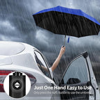 Yoobure Windproof Travel Umbrella - Automatic Umbrellas for Rain, Compact Folding Umbrella with UV Protection, Lightweight Portable Design for Backpack/Walking/Car, Sun & Storm Ready