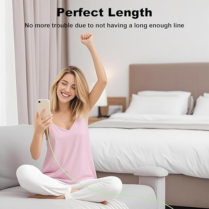 GREPHONE iPhone Charger Fast Charging,20W PD USB C Wall Charger 4 Pack with 6FT Fast Charging Cable - Fast Charger for iPhone 14/14 Pro Max/13/13 Pro/12/12 Pro/11/11 Pro/XS, iPad(Green)