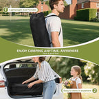 4FT Folding Camping Table,Portable Roll-up Picnic Table with Carry Bag & Mesh Storage,Lightweight Camp Table for Camping,Picnic,Backyard,Party,Patio,BBQ