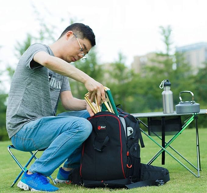 Ultralight Portable Folding Camping Stool for Outdoor Fishing Hiking Backpacking Travelling(XL:13"x14"x15";Large:11.8"x11"x11.4"; Medium:8.3"x9.5"x 11")