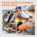 1PCS Shoes Washing Machine Bags, Laundry Shoe Bag for Washer and Dryer, Reusable and Durable Zipper Sneaker Shoe Washing Bag, Tennis Shoes Cleaning Bag for All Shoe Types (Orange)