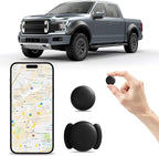 Mini GPS Tracker for Vehicles (for Android), Hidden Car Location Tracker w/Magnetic Case, Mini Hidden Item Finder Global Tracking Car Locator for Android Google Find Hub No Monthly Fees, Black