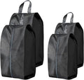 4 Pack Waterproof Shoe Bags, Extra Large Travel Shoe Bag Portable Packing, Zipper & Handle Bag for Gym/Storage/Luggage/Closet Men & Women