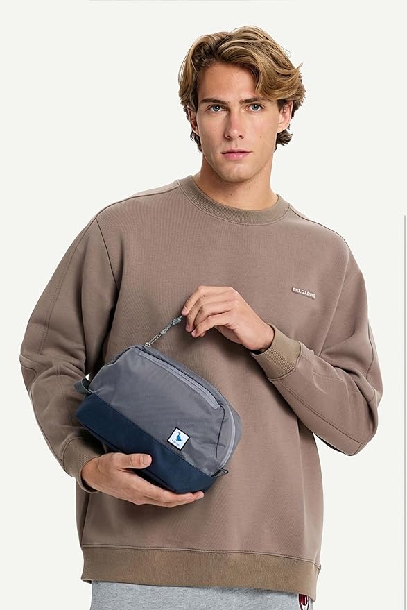Travel Toiletry Bag 5L, Compact Travel Organizer with Waterproof TPU Wet/Dry Compartment