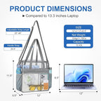 USPECLARE Clear Bag for Stadium Events,Transparent Bag for Work Sports Games Concerts Travel Gym