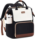 LOVEVOOK Laptop Backpack for Women with Giant Tumbler Holder Pocket, 17 inch Travel Work Backpack Purse for Nurse Teacher, Waterproof School Bag College Bookbag Cute Casual Daypack for Girls