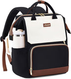LOVEVOOK Laptop Backpack for Women with Giant Tumbler Holder Pocket, 17 inch Travel Work Backpack Purse for Nurse Teacher, Waterproof School Bag College Bookbag Cute Casual Daypack for Girls