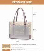 LOVEVOOK Laptop Bag for Women, 15.6 Inch Work Tote Computer Bag With Large Cup Holder, Lightweight Large Laptop Briefcase for Travel, Bussiness, Teacher