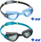 Aegend Swim Goggles for Kids Youth 3-14 Anti-Fog Anti-UV Comfort Fit Goggles for Swimming