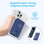Magnetic Portable Charger with Apple-Watch Charger,10800mAh 25W PD Fast Charging Wireless Power Bank,4 Outputs Travel Essential for Magsafe Battery Pack Compatible with iPhone 17/16/15/14/13/12 Series