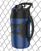 Under Armour Insulated Water Bottle with Handle & Fence Hook, Half Gallon Sports Water Jug, Leak-Resistant & BPA-Free for Baseball, Football & Gym - Royal/Black, 64oz