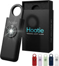 HOOTIE Personal Safety Alarm Keychain, 130dB Personal Alarm for Women Men and Kids, Pull Pin Emergency Panic Alarm with Strobe Light, Portable Self Defence Alarm for Campus Travel and Running - Black