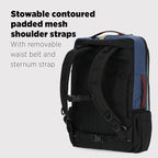 Topo Designs Global Travel Bag – 30L or 40L - Carry-On Compliant Most Airlines, Durable Travel Duffel Bag, Clam Shell Main Pocket, Laptop Sleeve, Backpack, Luggage (30L / Navy)