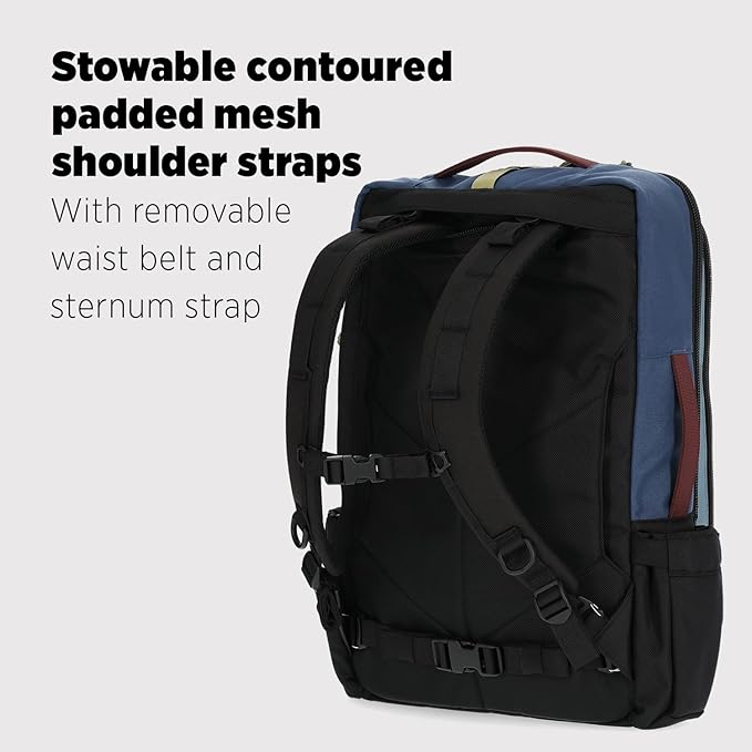 Topo Designs Global Travel Bag – 30L or 40L - Carry-On Compliant Most Airlines, Durable Travel Duffel Bag, Clam Shell Main Pocket, Laptop Sleeve, Backpack, Luggage (30L / Original Olive)