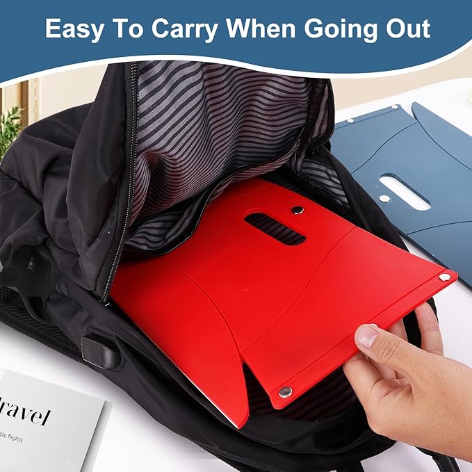 Portable Airplane Foot Rest, 2 Pcs Foldable Foot Rest for Air Travel and Under Desk, Versatile Footrest and Stool for Long Flight, Home and Office
