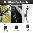 Portable Camping Shower with Heater, 6000mAh Rechargeable Portable Shower with 2000W Immersion Heater, LED Display, Heated Camping Shower for Travel, Hiking, Car, Pet