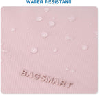 BAGSMART Toiletry Bag for Men, Travel Toiletry Organizer Dopp Kit Water-resistant Shaving Bag for Toiletries Accessories, Door Room Essentials,Pink-medium