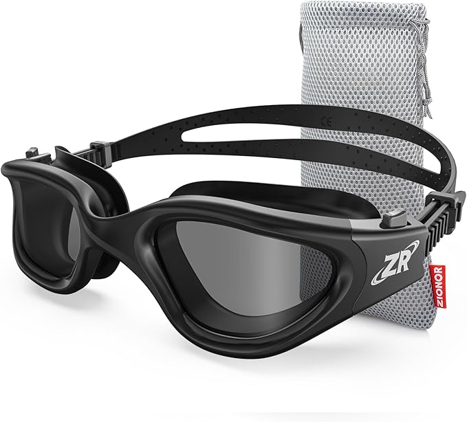 ZIONOR Swim Goggles, Upgraded G1 Polarized Swimming Goggles Anti-Fog for Adult Men Women