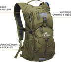 Teton Oasis/Trailrunner Hydration Backpack – Lightweight Water Pack with 2L/3L Bladder for Hiking, Running, Cycling, Biking 18L/22L Sizes – Sewn-in Rain Cover – Fits Men and Women