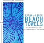 Genovega Oversized Terry Beach Towel 36 x 72 in Soft Extra Large XL Big Pool Towels Adults Clearance Blanket Travel Essentials Cruise Accessories Must Haves Vacation Stuff Lounge Chair Cover Bohemian