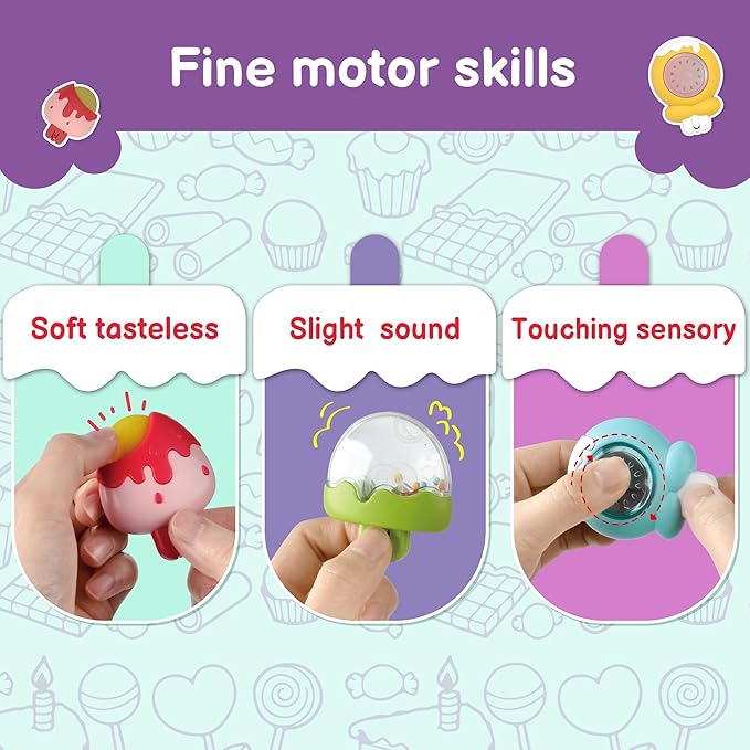 LiKee Strong Suction Cup Fidget Rotating Sensory Bath Toys for Baby Christmas Stocking Stuffers, Airplane Car Travel Table & Window Toys for Toddler Boys and Girls, 10+ Months