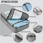 Veken 10 Set Packing Cubes for Travel Essential, Suitcase Organizer Bags in 4 Sizes, Carry-On Luggage Accessories with Large Laundry & Hanging Toiletry Bag, Must-Have for Airplane, Road Trip & Camping