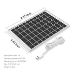 3-Pack Solar Panel Camera Charger Fit for Eufycam 3/3C s300/2,2 Pro, 2C, 2C Pro,c210,s330,s340,e340, E, Eufy E20, E40/L20/L40/S40/4G Security Camera Micro USB Type-C 10FT Charging Cable