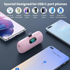 [2 Pack]Small Portable Charger for iPhone 17/16/15 Series,5000mAh 3A PD USB C Power Bank, Mini Travel Essentials Battery Pack for iPhone 17/17 Pro/16/16 Plus/16 Pro/15 Pro Max,Samsung,Android/LG etc
