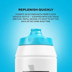 PRIME 32 oz Blue Chill Squeeze Sports Water Bottle, BPA Free, Dishwasher Safe, Easy-Grip Ergonomic Leakproof Design, Fast Hydration for Gym, Cycling, Running