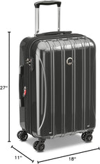 DELSEY PARIS Helium Aero Hardside Expandable Luggage with Spinner Wheels, Brushed Charcoal, 2-Piece Set (21/24)
