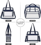 USPECLARE Clear Bag for Stadium Events,Transparent Bag for Work Sports Games Concerts Travel Gym