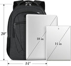 BIKROD 45L Extra Large Travel Laptop Backpack for Men and Women, Carry on Back Pack Fit 18.4 IN Laptop, Black, Gift